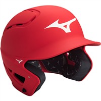 Mizuno Adult B6 Solid Batting Helmet, Red