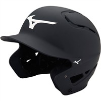 Mizuno Adult B6 Solid Batting Helmet, Black