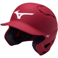 Mizuno Adult B6 Solid Batting Helmet, Red