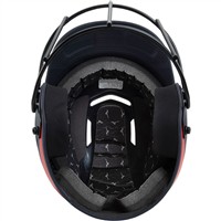 Mizuno F6 2-Tone Fastpitch Softball Batting Helmet, Navy/Red