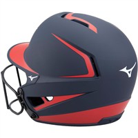 Mizuno Youth F6 2-Tone Fastpitch Softball Batting Helmet, White/Red