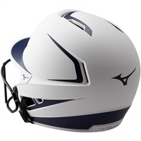 Mizuno Youth F6 2-Tone Fastpitch Softball Batting Helmet, White/Navy