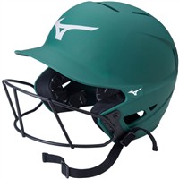 Mizuno F6 Solid Fastpitch Softball Batting Helmet, White