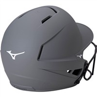 Mizuno F6 Solid Fastpitch Softball Batting Helmet, Grey