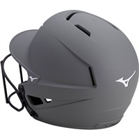 Mizuno F6 Solid Fastpitch Softball Batting Helmet, Grey