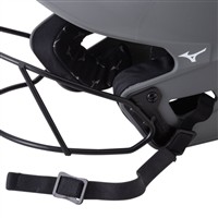 Mizuno F6 Solid Fastpitch Softball Batting Helmet, Grey