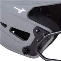Mizuno F6 Solid Fastpitch Softball Batting Helmet, Grey
