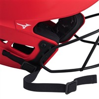 Mizuno F6 Solid Fastpitch Softball Batting Helmet, Red