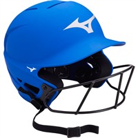 Mizuno F6 Solid Fastpitch Softball Batting Helmet, Royal