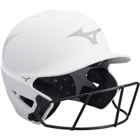 Mizuno F6 Solid Fastpitch Softball Batting Helmet, White
