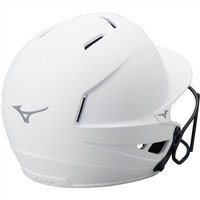 Mizuno F6 Solid Fastpitch Softball Batting Helmet, White