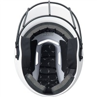 Mizuno F6 Solid Fastpitch Softball Batting Helmet, White