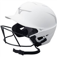 Mizuno F6 Solid Fastpitch Softball Batting Helmet, White