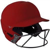 Mizuno F6 Solid Fastpitch Softball Batting Helmet, White