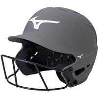 Mizuno F6 Solid Fastpitch Softball Batting Helmet, Grey