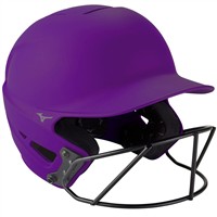 Mizuno F6 Solid Fastpitch Softball Batting Helmet, Purple