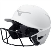 Mizuno F6 Solid Fastpitch Softball Batting Helmet, White