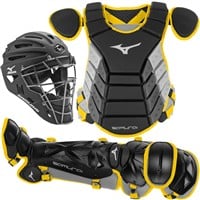 Mizuno Adult Samurai Catcher's Set, Black/Yellow