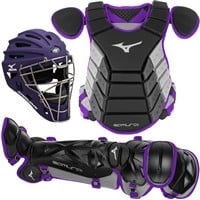 Mizuno Adult Samurai Catcher's Set, Black/Purple