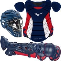 Mizuno Intermediate Samurai Catcher's Set, Navy/Red