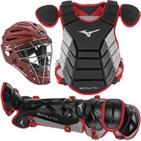 Mizuno Intermediate Samurai Catcher's Set, Black/Cardinal