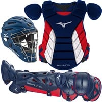 Mizuno Youth Samurai Catcher's Set, Navy/Red