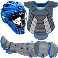 Mizuno Women's Adult Samurai Catchers Kit 14in-15in, Grey/Royal