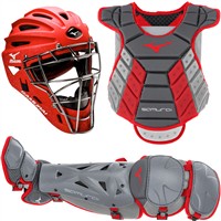 Mizuno Women's Adult Samurai Catchers Kit 14in-15in, Grey/Red