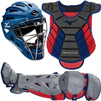 Mizuno Women's Adult Samurai Catchers Kit 14in-15in, Navy/Red