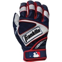 Franklin Adult Powerstrap Chrome Batting Glove, Navy