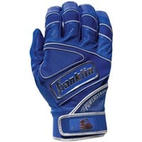 Franklin Adult Powerstrap Chrome Batting Glove, Royal