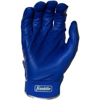 Franklin Adult Powerstrap Chrome Batting Glove, Royal