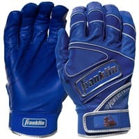 Franklin Adult Powerstrap Chrome Batting Glove, Royal