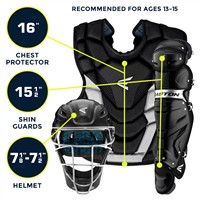 Easton Intermediate Gametime Catcher's Set, Black