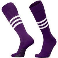 TCK Dugout Series OTC Baseball and Softball Socks, Purple/White