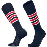 TCK Dugout Series OTC Baseball and Softball Socks, Red/White/Blue