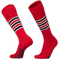 TCK Dugout Series OTC Baseball and Softball Socks, Scarlet/Black