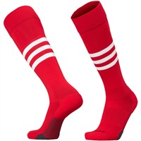 TCK Dugout Series OTC Baseball and Softball Socks, Scarlet/White