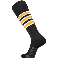 TCK Dugout Series OTC Baseball and Softball Socks, Black/Gold