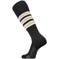 TCK Dugout Series OTC Baseball and Softball Socks, Black/Vegas Gold