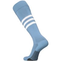 TCK Dugout Series OTC Baseball and Softball Socks, Light Blue/White