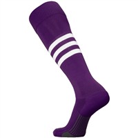 TCK Dugout Series OTC Baseball and Softball Socks, Purple/White