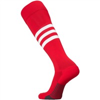TCK Dugout Series OTC Baseball and Softball Socks, Scarlet/White