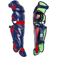 All Star Adult System7 Axis Pro Catcher's Set, Navy/Scarlet