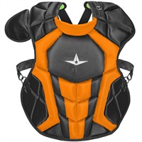 All Star Intermediate System7 Axis Elite Travel Team Catcher's Set, Black/Orange