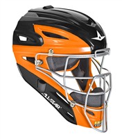All Star Intermediate System7 Axis Elite Travel Team Catcher's Set, Black/Orange