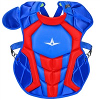 All Star Intermediate System7 Axis Elite Travel Team Catcher's Set, Royal/Scarlet