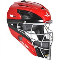 All Star Intermediate System7 Axis Elite Travel Team Catcher's Set, Scarlet/Black