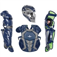 All Star Intermediate System7 Axis Catcher's Set, Navy/Grey