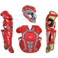 All Star Youth System7 Axis Catcher's Set, Scarlet/Grey